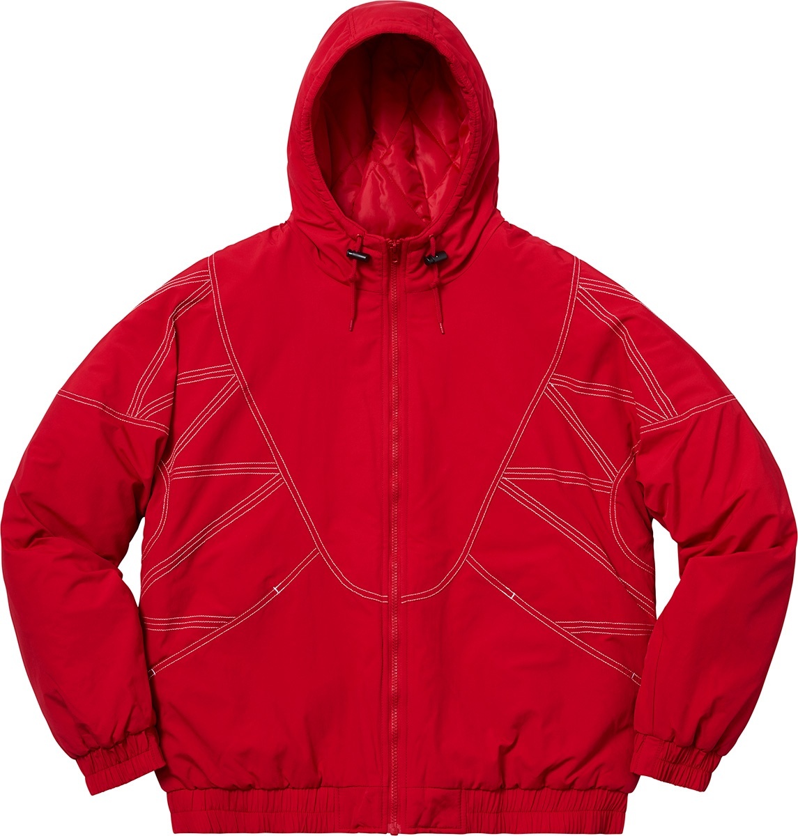 Zig Zag Stitch Puffy Jacket view 15